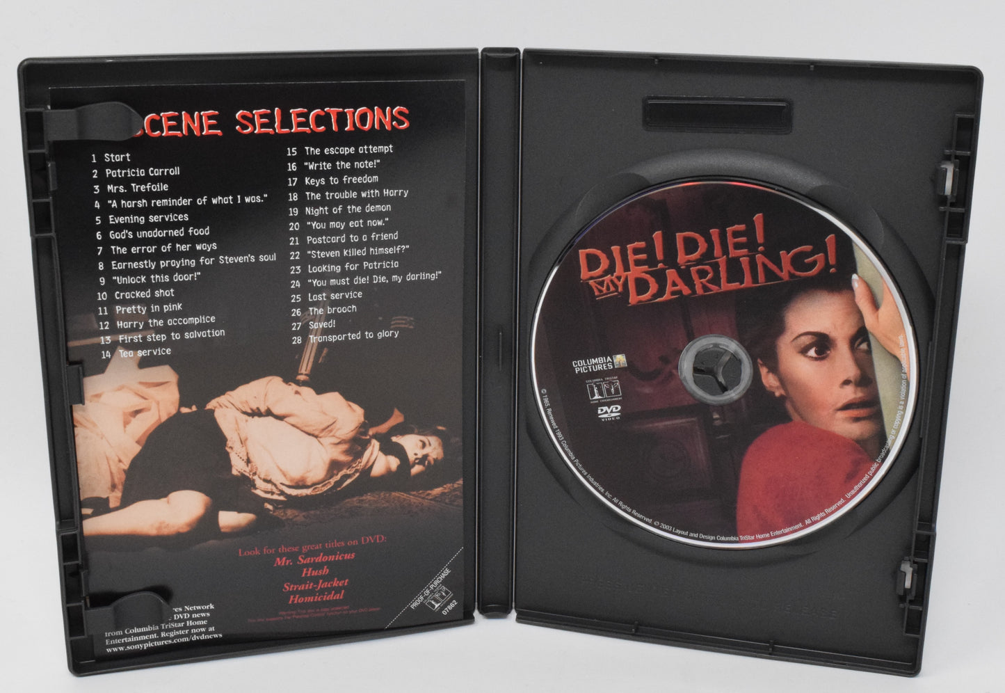 Die! Die! My Darling! DVD