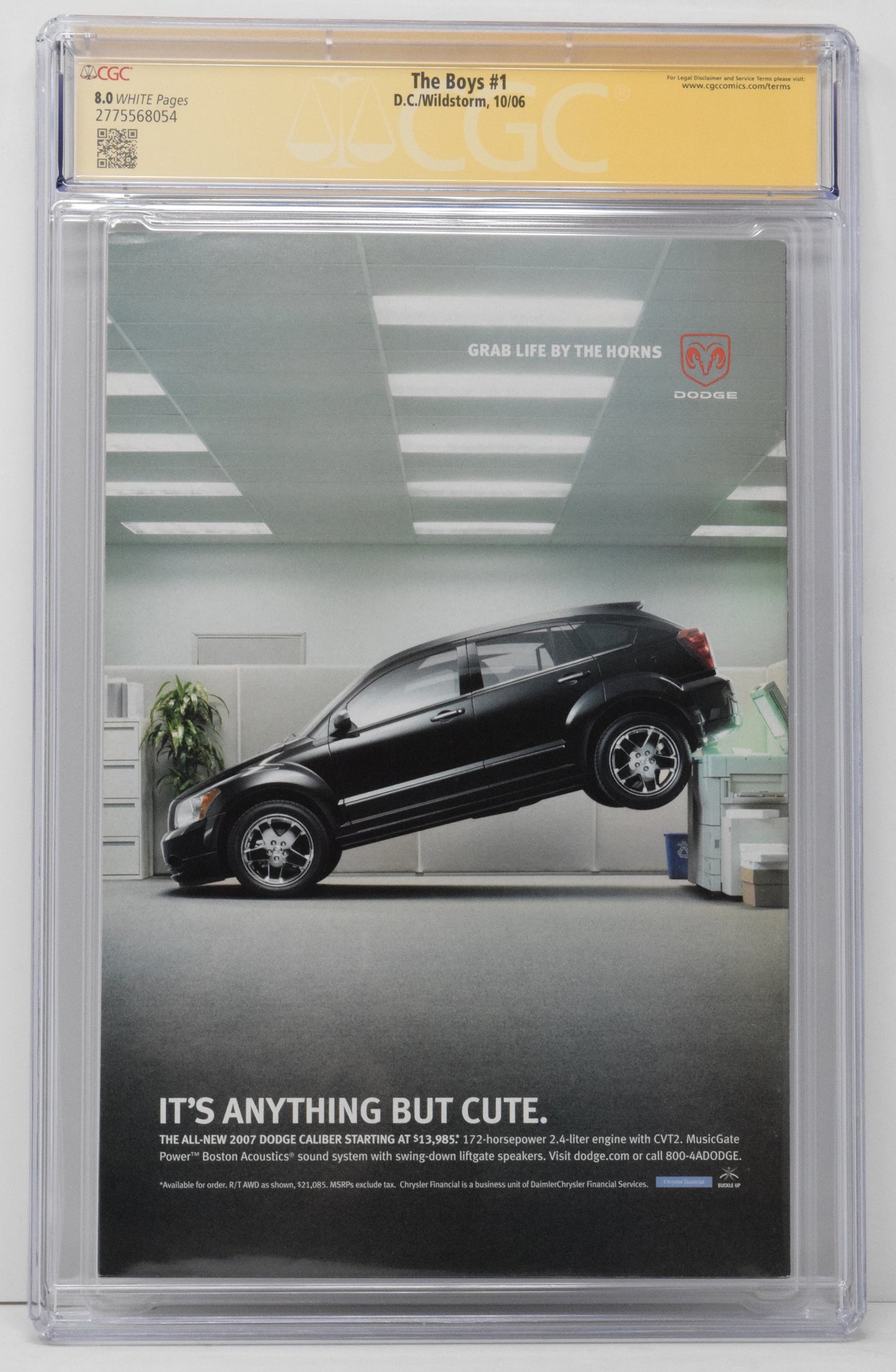 The Boys 1 Wildstorm DC 2006 CGC SS 8.0 SIGNED Jack Quaid Hughie