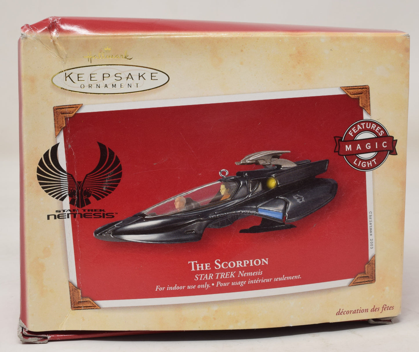 Hallmark Keepsake Ornament Star Trek Nemesis Scorpion Christmas Tree 2003 NIB