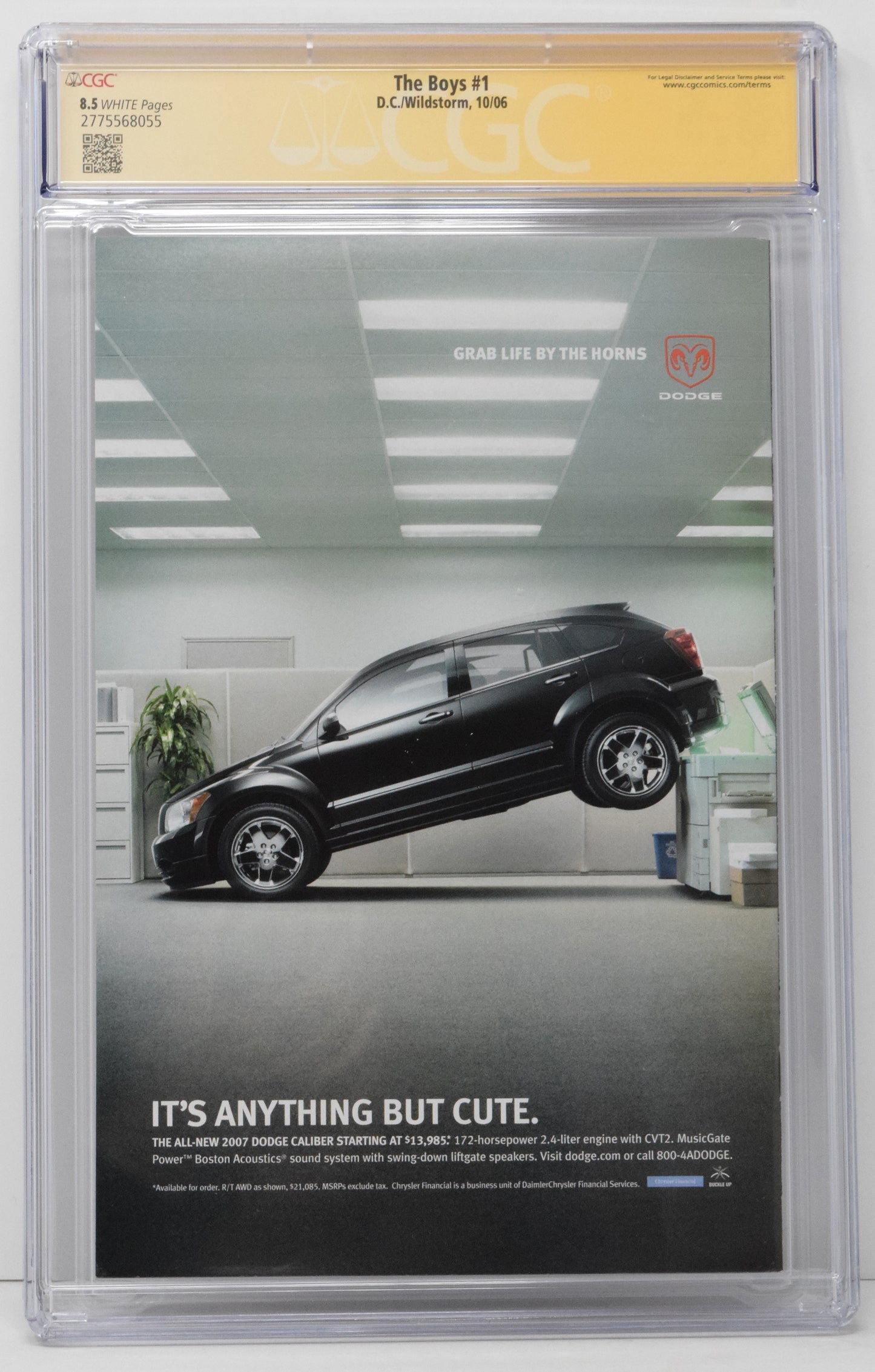 The Boys 1 Wildstorm DC 2006 CGC SS 8.5 SIGNED Jack Quaid Hughie