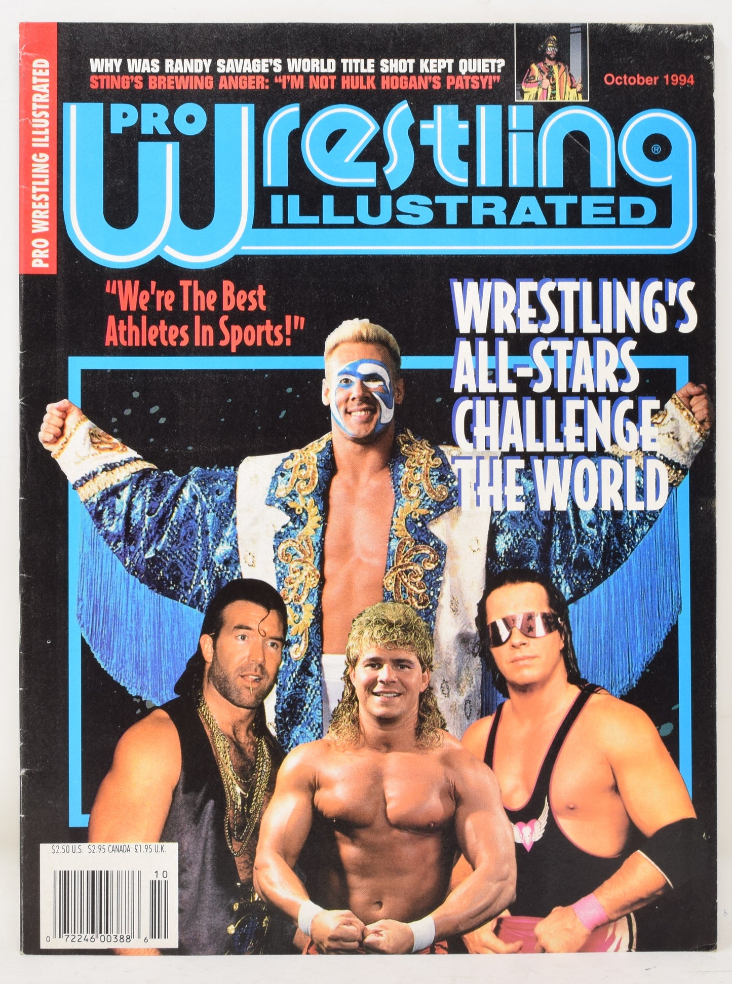 Pro Wrestling Illustrated Magazine October 1994 FN WWE WWF Ultimate Warrior