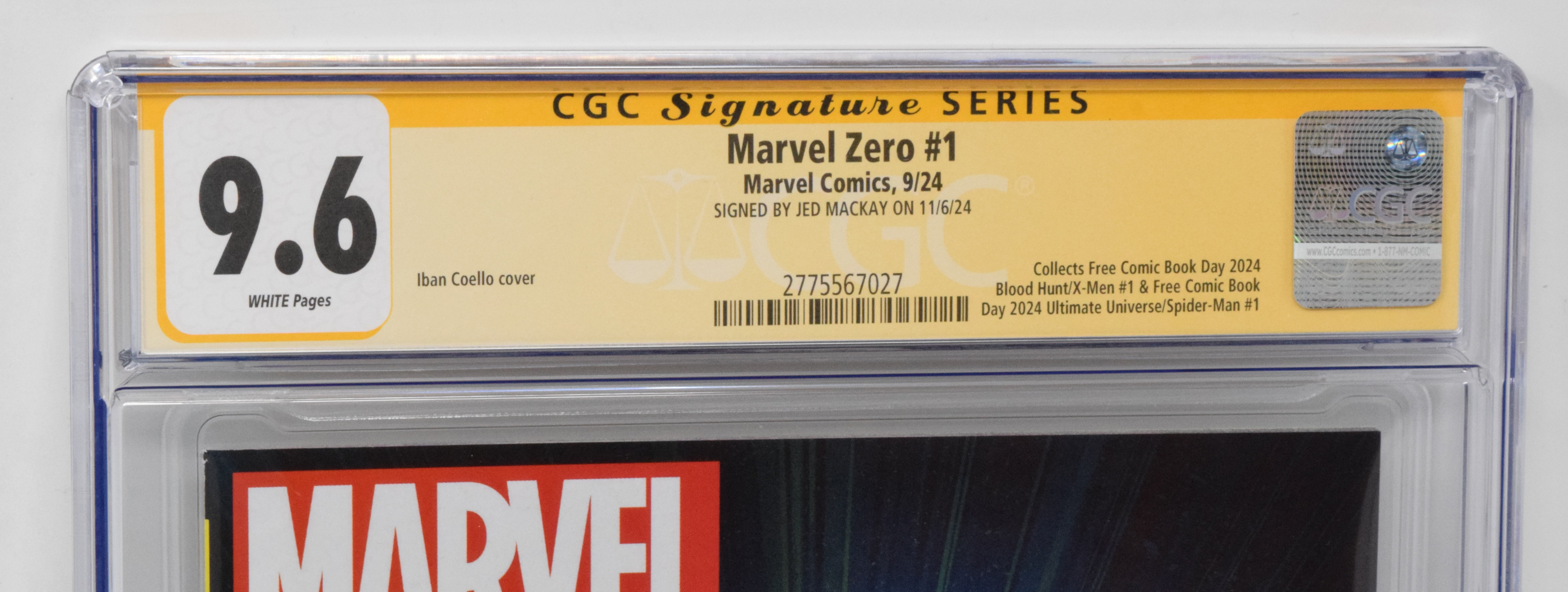 Marvel Zero [2024] #1 A Marvel 2024 Iban Coello CGC SS 9.6 SIGNED Jed