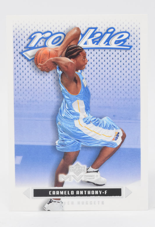 Carmelo Anthony Basketball Card Upper Deck 2003 - 04 MVP Rookie RC 203