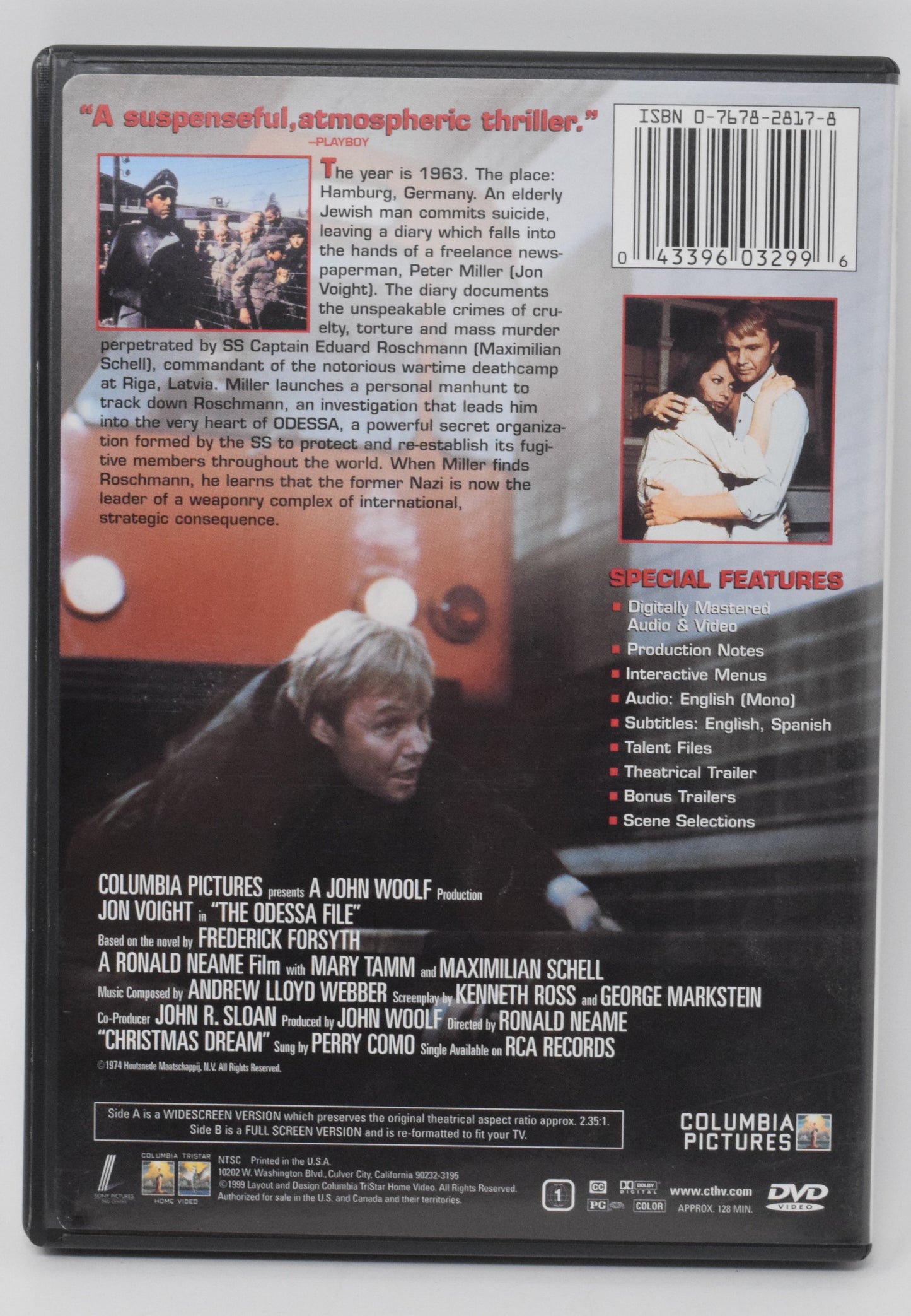 Jon Voight The Odessa File DVD