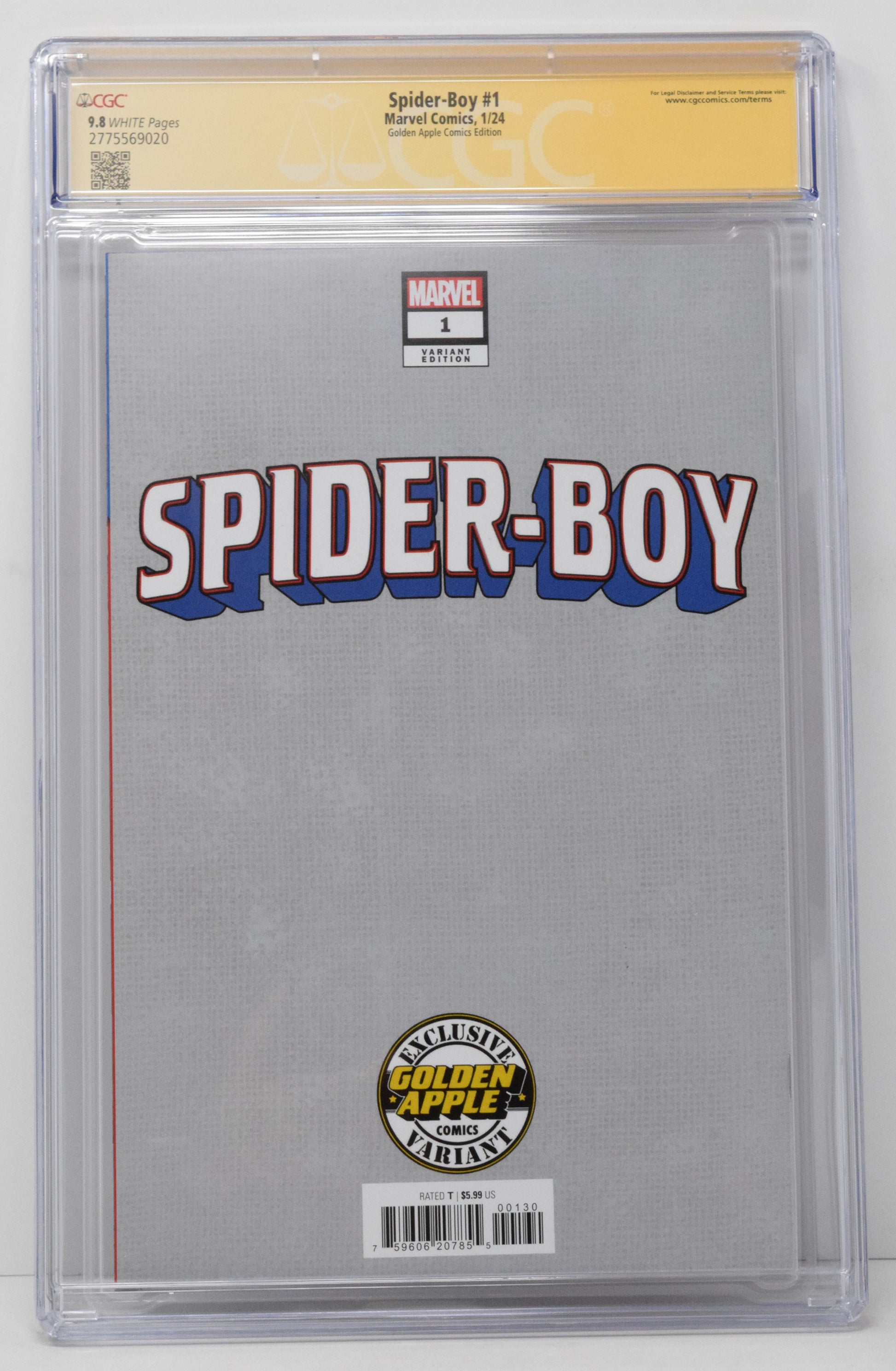 Spider-Boy #1 Marvel 2023 Skan Hulk 181 Trade CGC SS 9.8 SIGNED Dan Slott - Golden Apple Comics