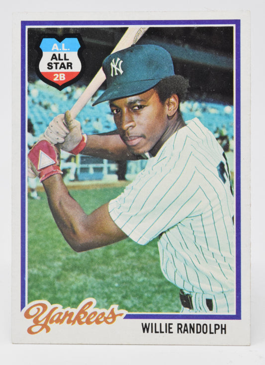 Willie Randolph Baseball Card Topps 1978 All-Star NY Yankees 620