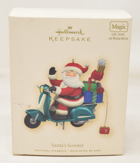 Hallmark Keepsake Ornament Santa Claus Scooter Christmas Tree 2007 NIB