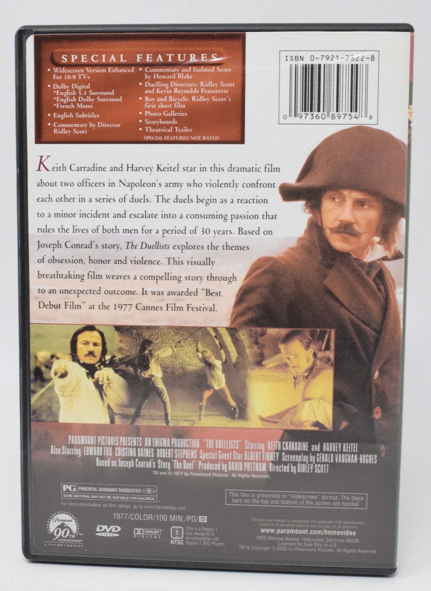 The Duellists Keith Carradine Harvey Keitel Special Collector's Edition DVD