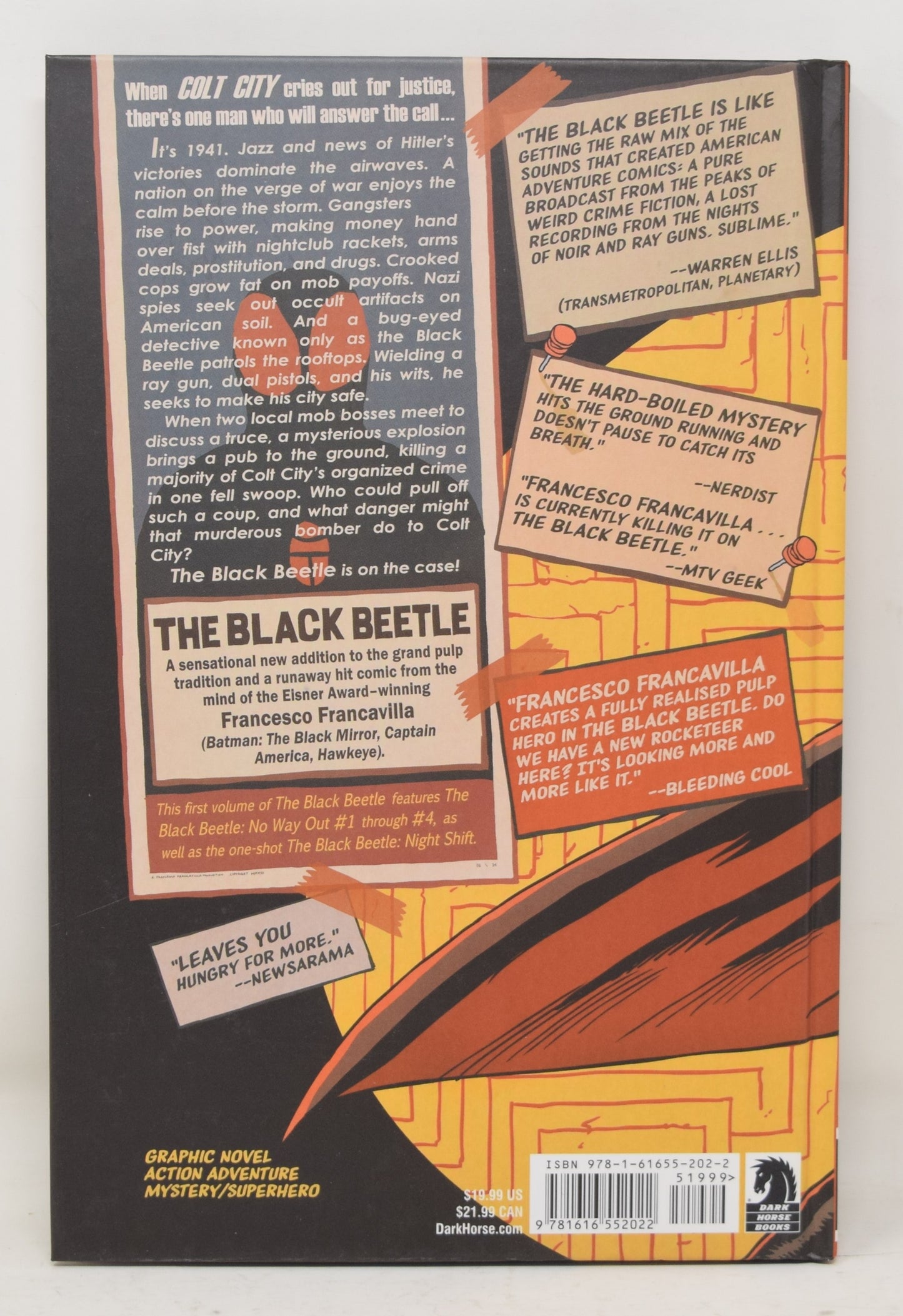 The Black Beetle Vol 1 No Way Out Dark Horse 2013 Hardcover NM New