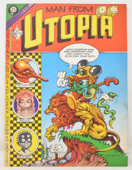 Man From Utopia Magazine 1 1972 FN VF Rick Griffin Psychdelic Art Underground