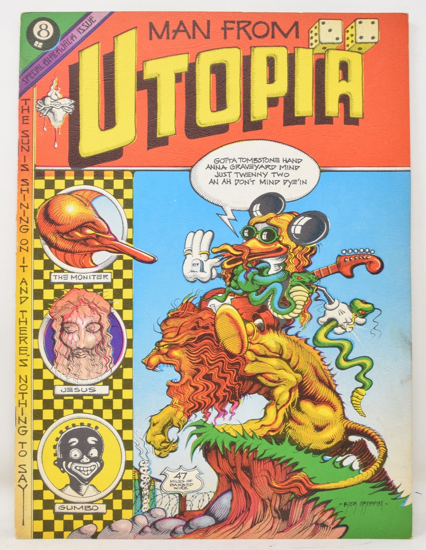 Man From Utopia Magazine 1 1972 FN VF Rick Griffin Psychdelic Art Underground