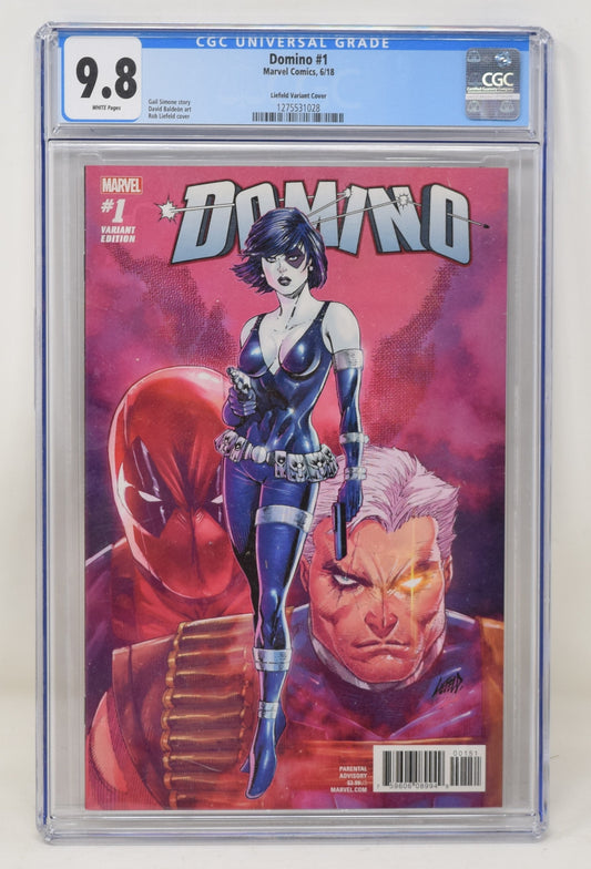 Domino 1 Marvel 2018 CGC 9.8 1:25 Rob Liefeld GGA Variant