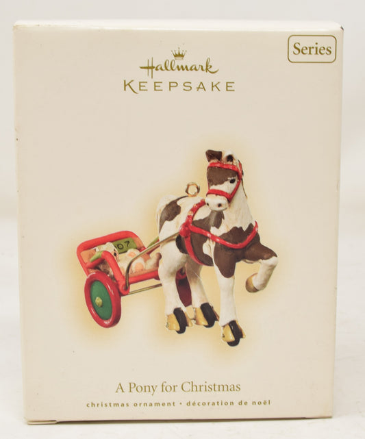 Hallmark Keepsake Ornament Pony For Christmas Tree 2007 NIB