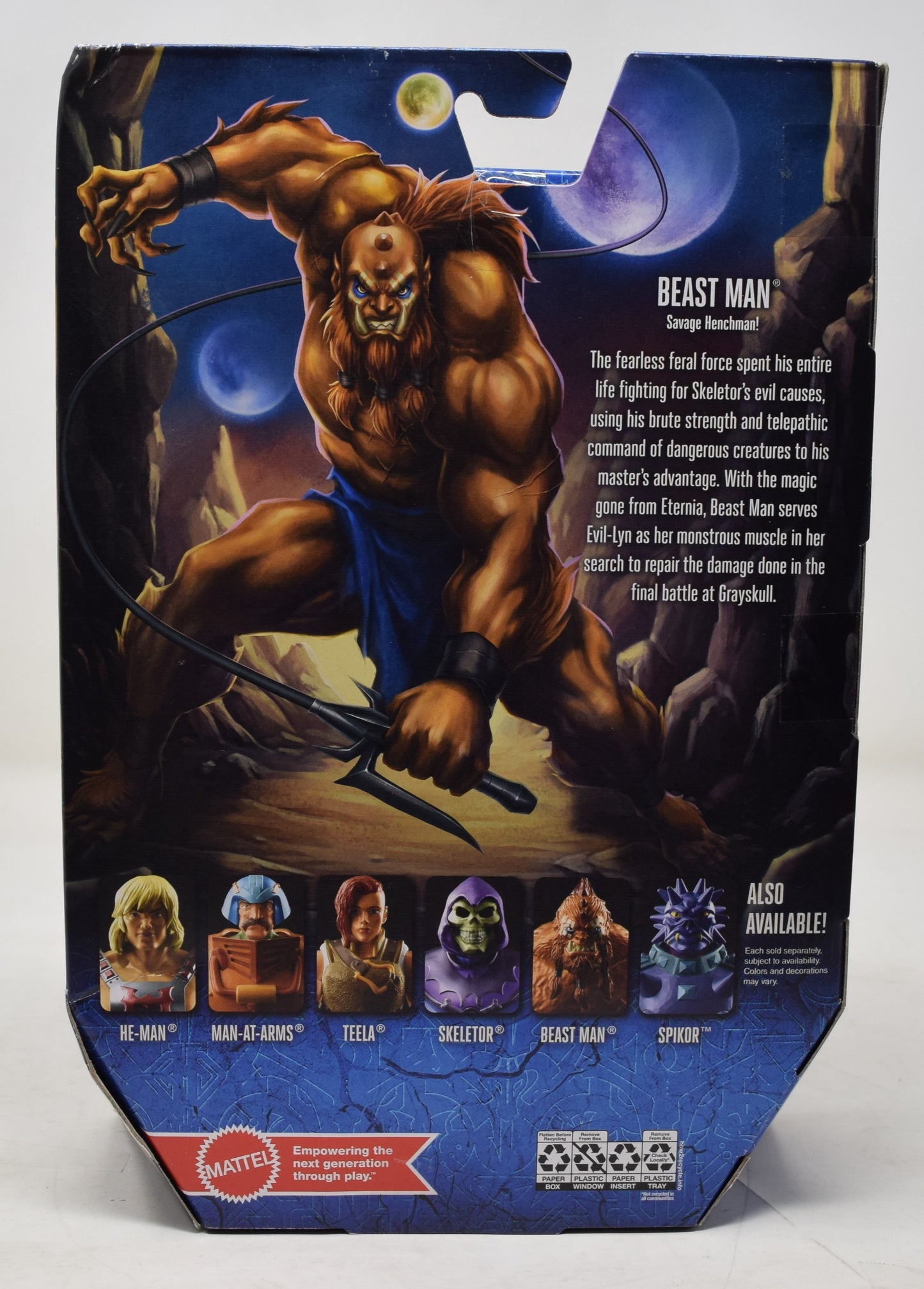 Masters Of The Universe Revelation Beast Man Action Figure Mattel MOTU NIB New