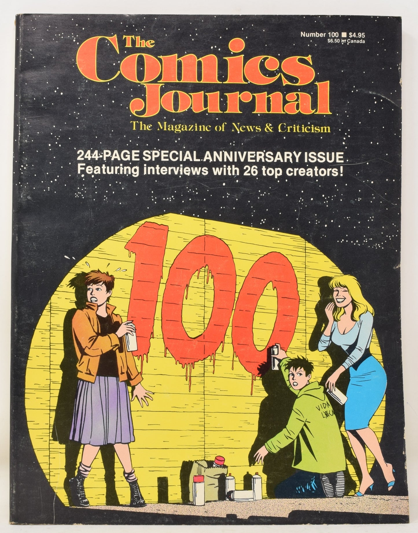 Comics Journal 100 Fantagraphics 1985 FN VF Jaime Hernandez Denny O'Neil