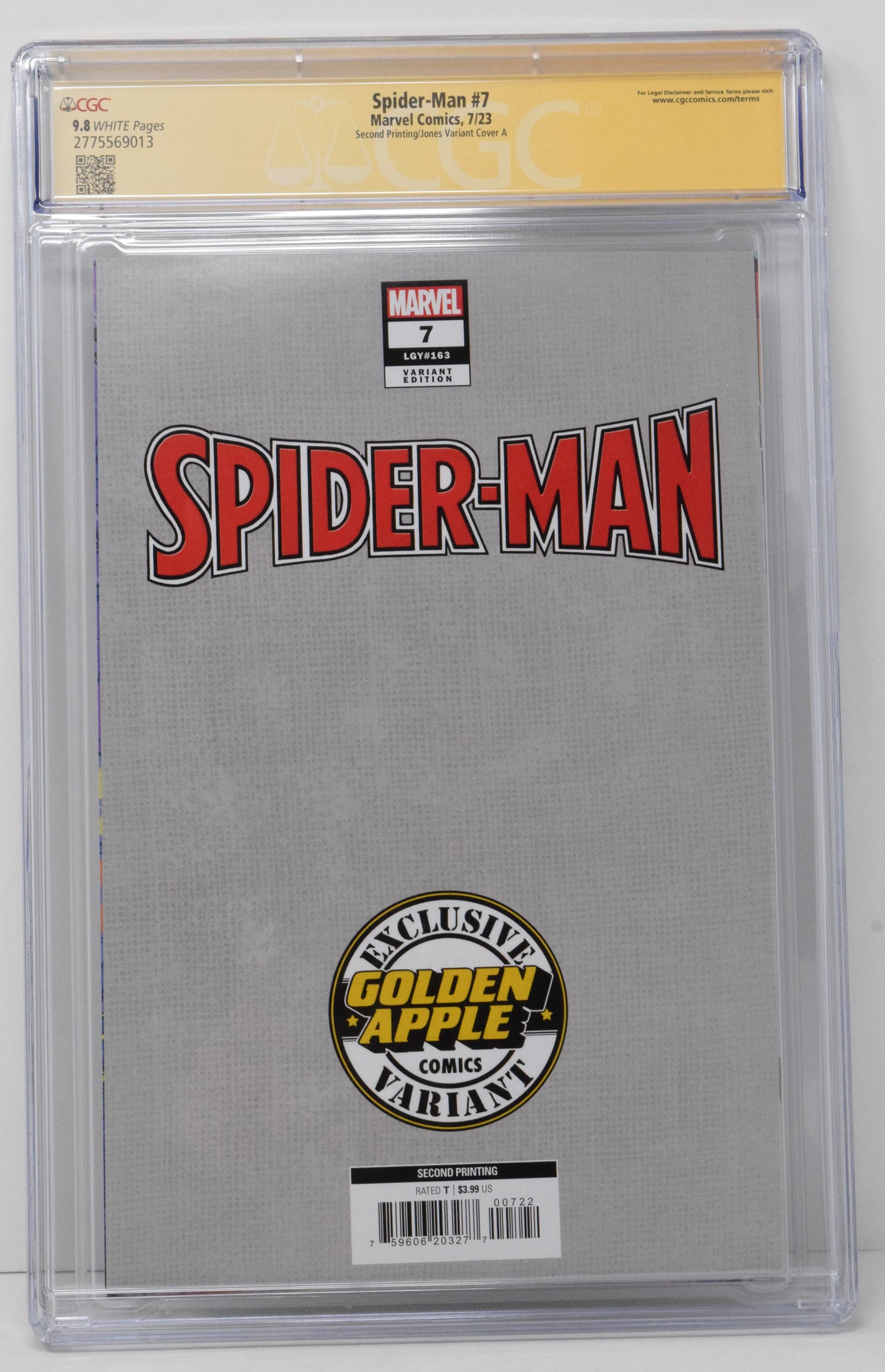 Spider-Man #7 Marvel 2023 Romy Jones Trade Spider-Boy CGC SS 9.8 SIGNED Dan Slott