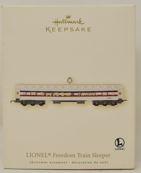 Hallmark Keepsake Ornament Lionel Freedom Train Sleeper Christmas Tree 2007 NIB