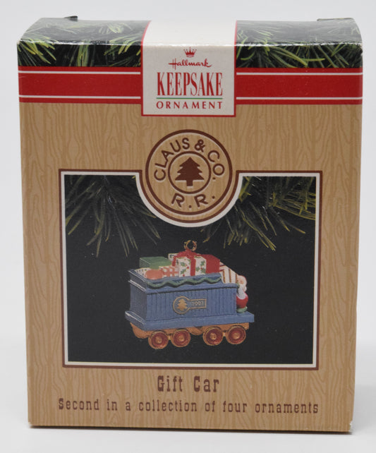 Hallmark Keepsake Gift Car Christmas Ornament 1991 NIB