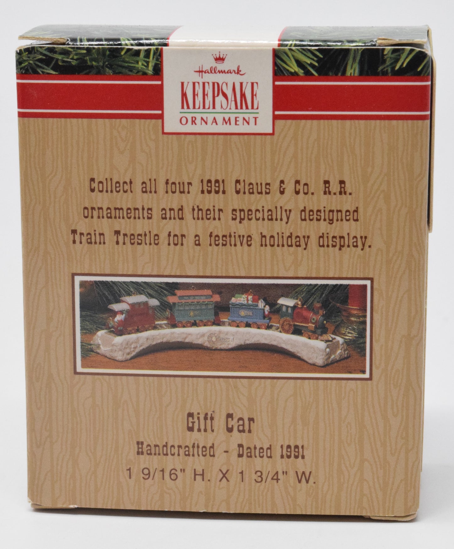 Hallmark Keepsake Gift Car Christmas Ornament 1991 NIB