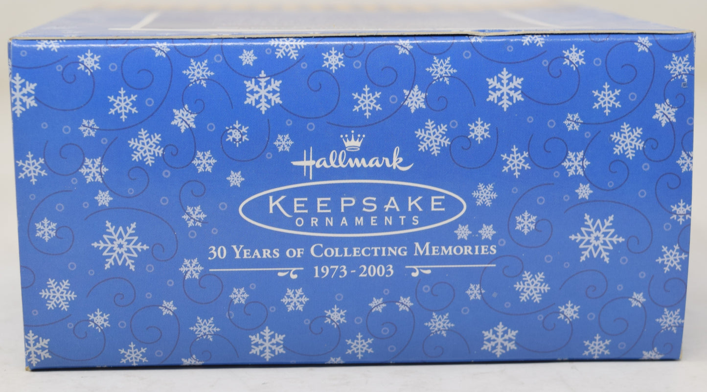 Hallmark Keepsake Ornament News Paper Snowmans Land Christmas Tree 2003 NIB