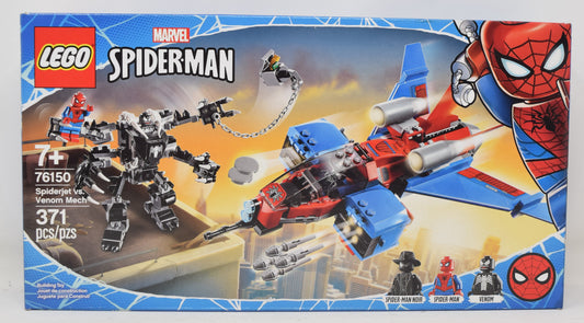 Lego Spider-Man Jet Vs Venom Mech Marvel Set Noir 76150 New