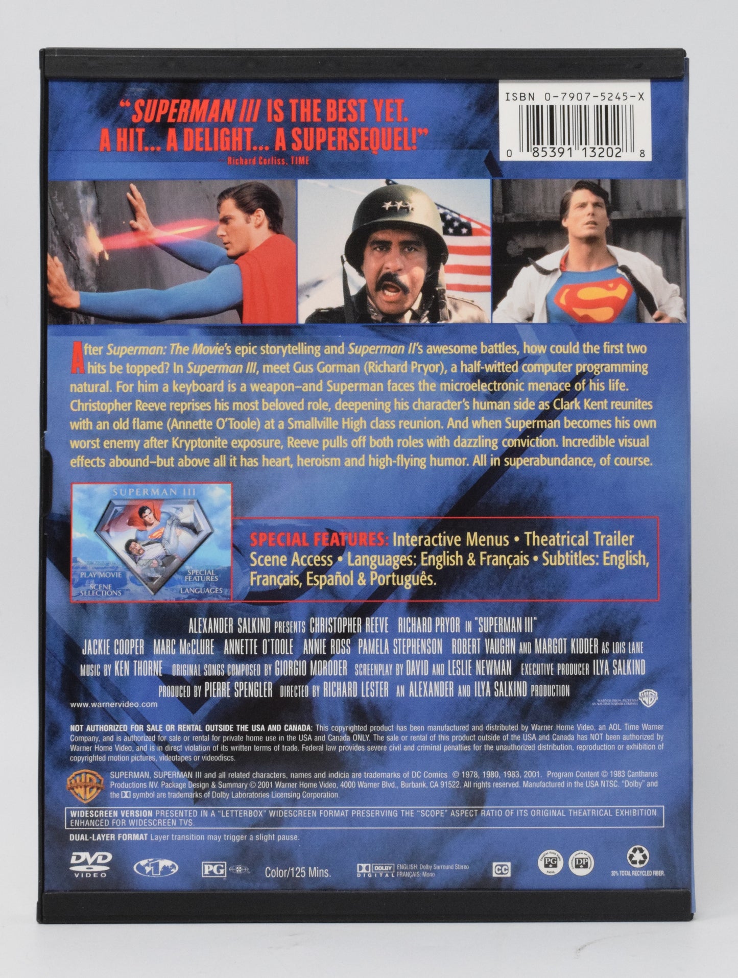 Superman III DVD 2001