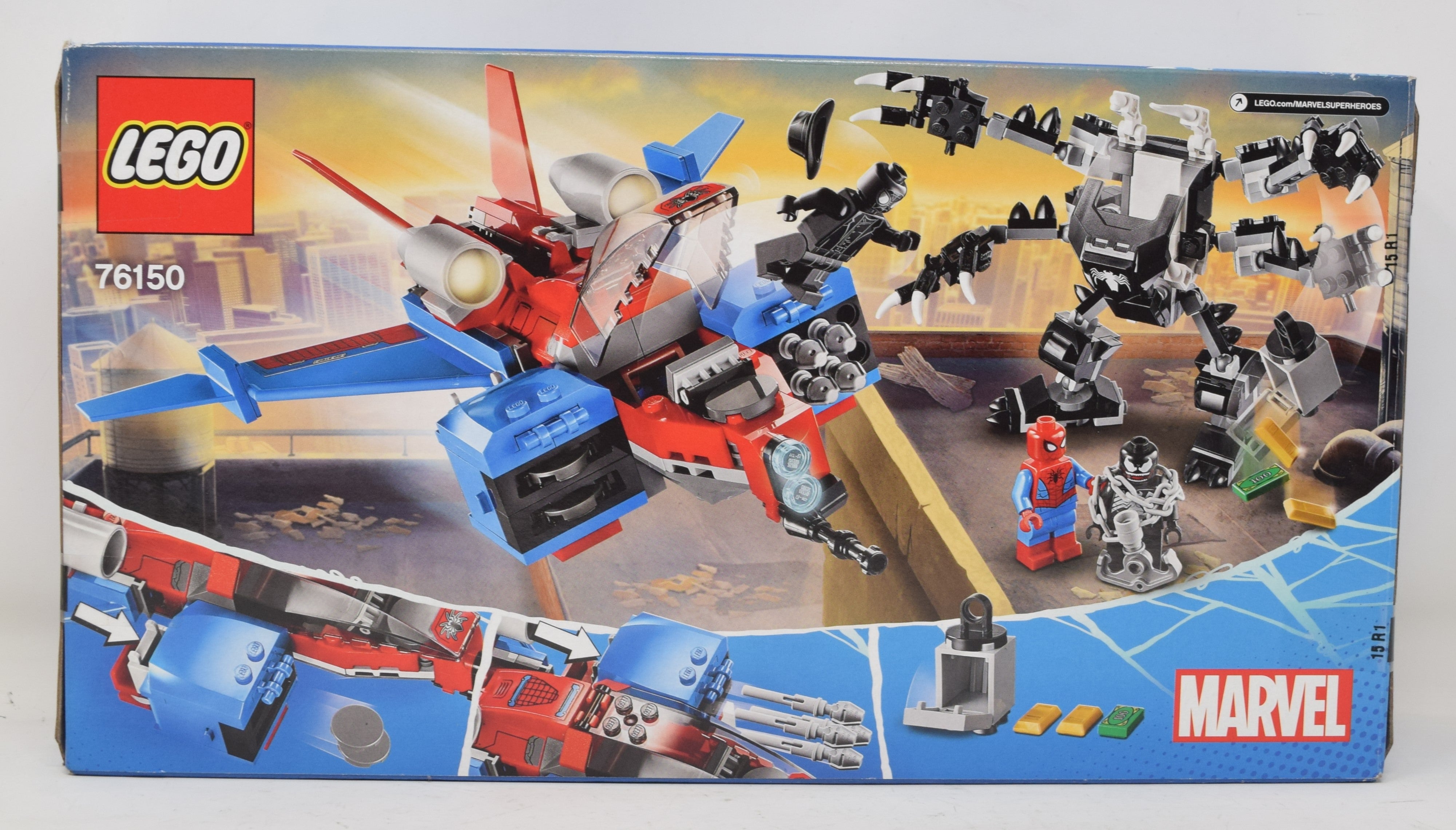 Lego spider man jet vs 2024 venom