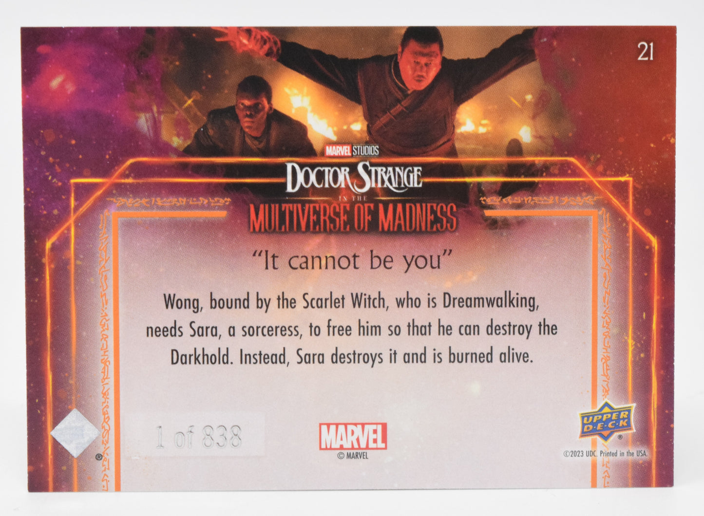 Doctor Strange Multiverse Of Madness It Cannot Be You Marvel Upper Deck 2023 838