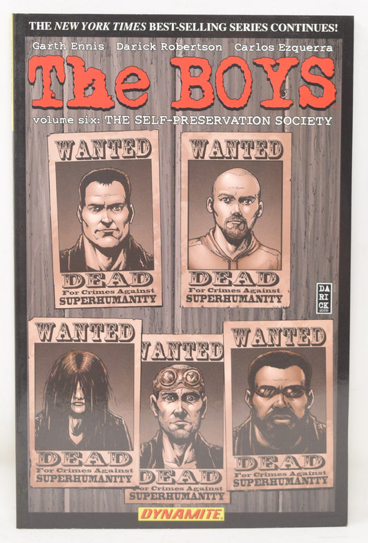 The Boys Vol 6 The Self Preservation Society 2nd Print Dynamite 2015 GN NM New
