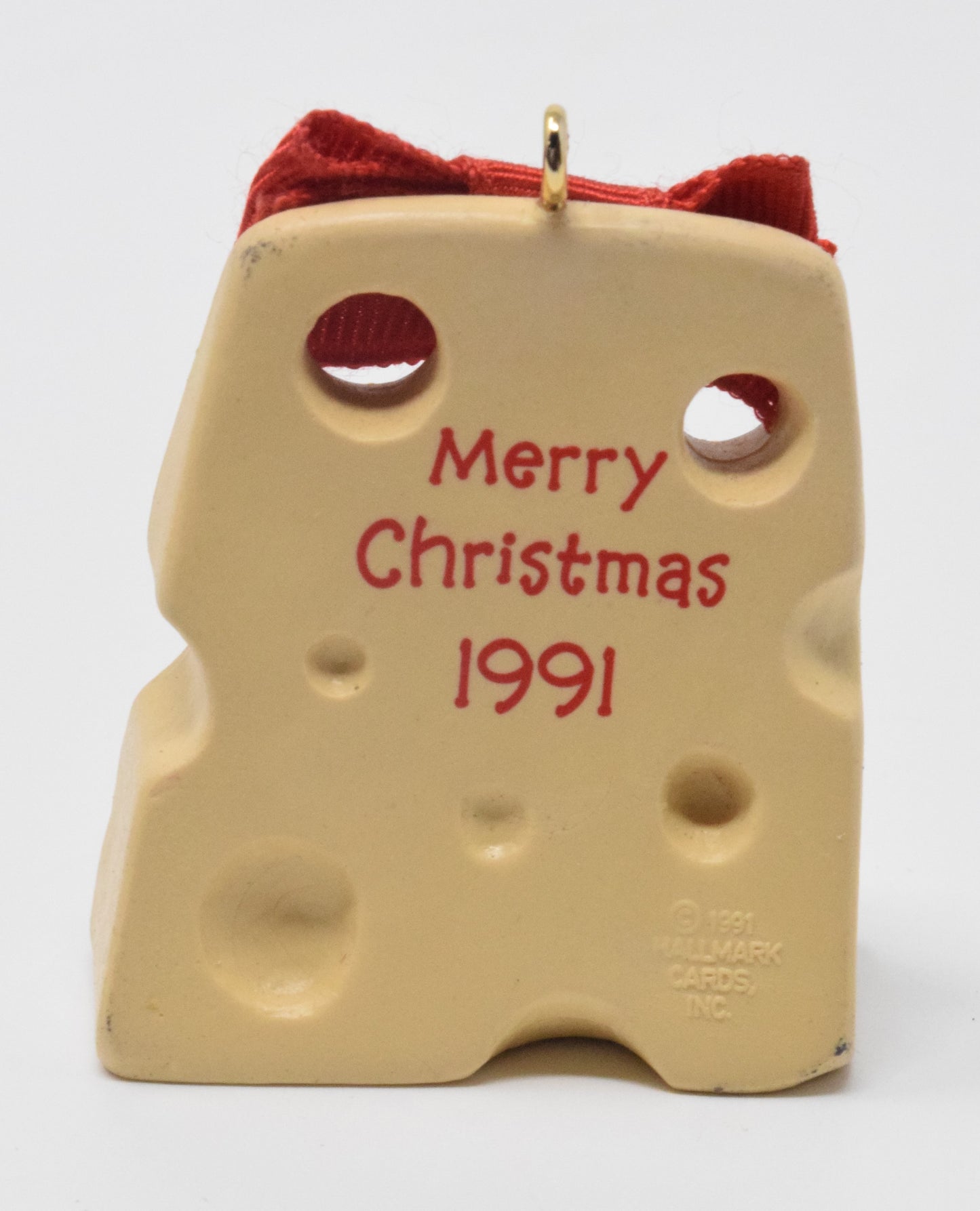 Hallmark Keepsake The Big Cheese Christmas Ornament 1991