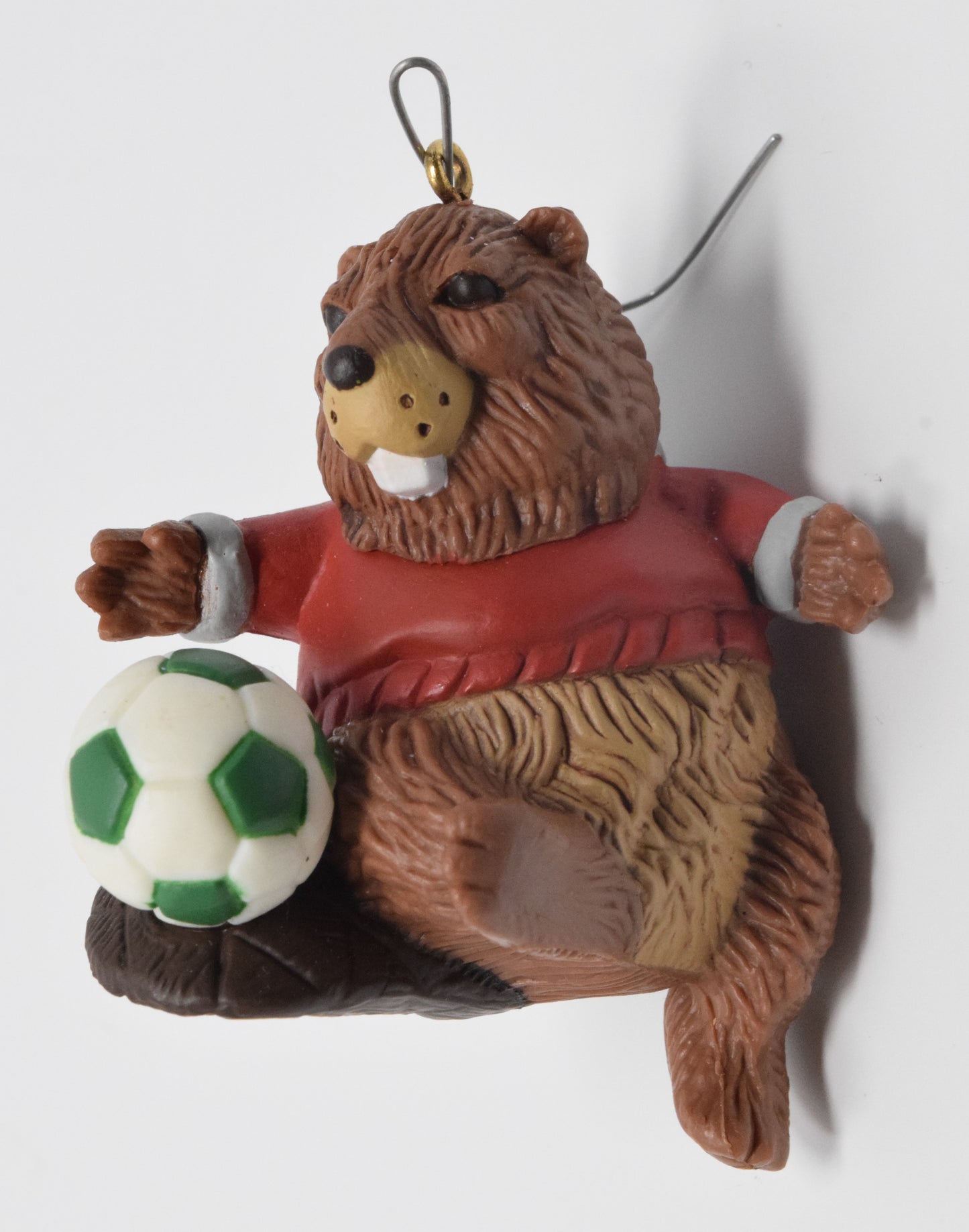 Hallmark Keepsake Soccer Beaver Christmas Ornament 1985