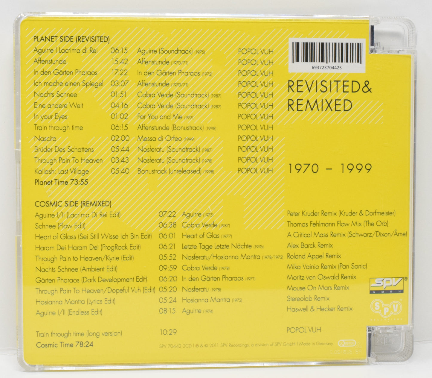 Popol Vuh Revisted & Remized 1970 - 1999 CD