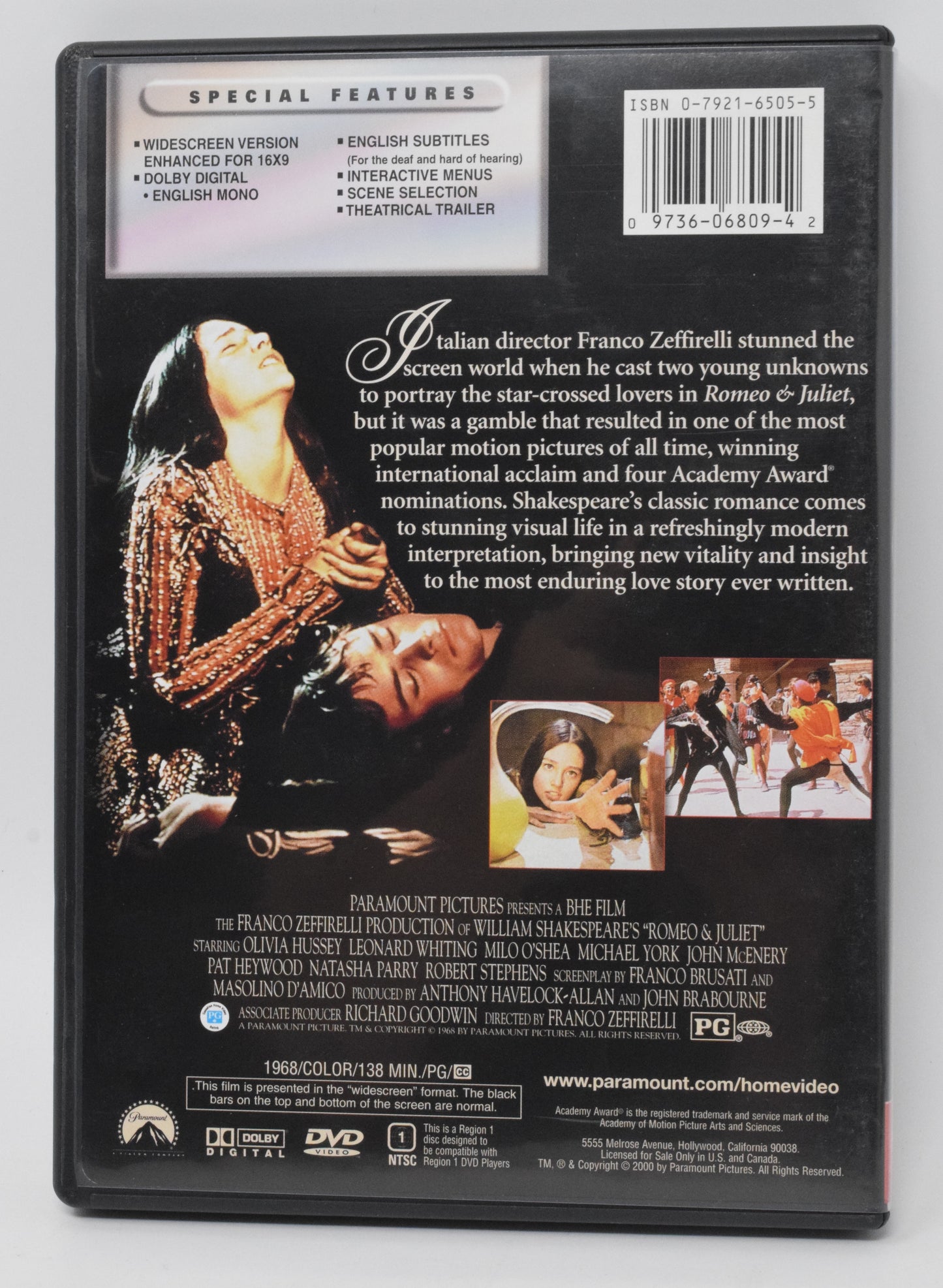 Romeo & Juliet DVD Widescreen Collection