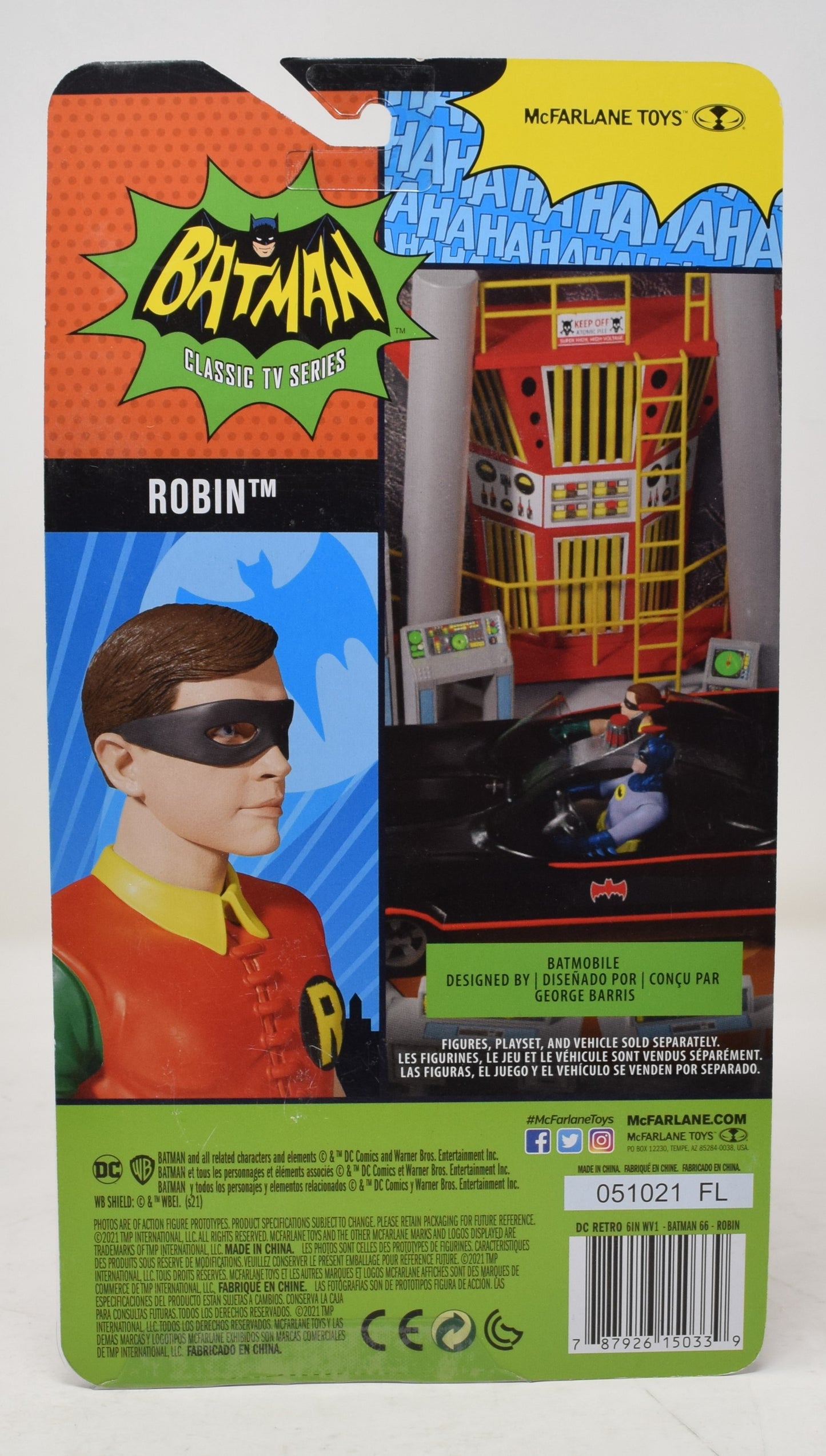 Batman 1966 Classic TV Series Robin Action Figure McFarlane MOC New