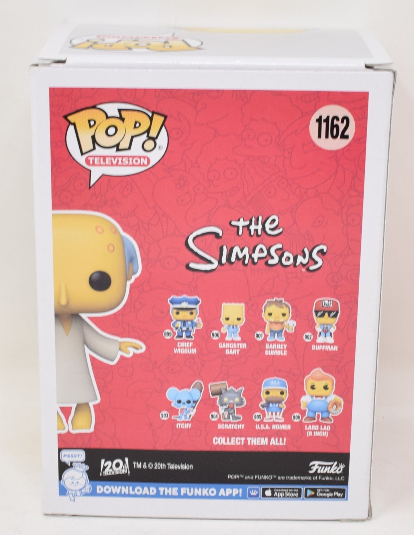 Simpsons Glowing Mr Burns GITD PX Previews 1162 Funko Pop Vinyl Figure New