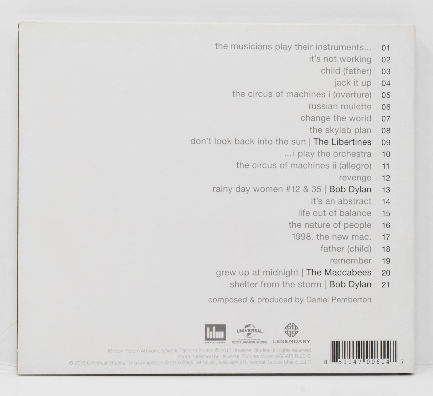 Steve Jobs Soundtrack CD Daniel Pemberton