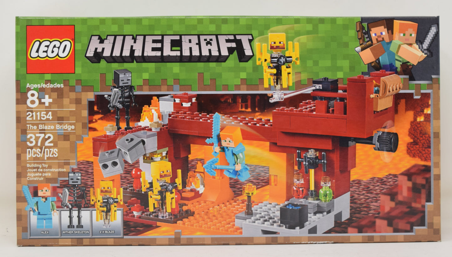Building Kit Lego Minecraft The Blaze Bridge 21154 Lego Minecraft