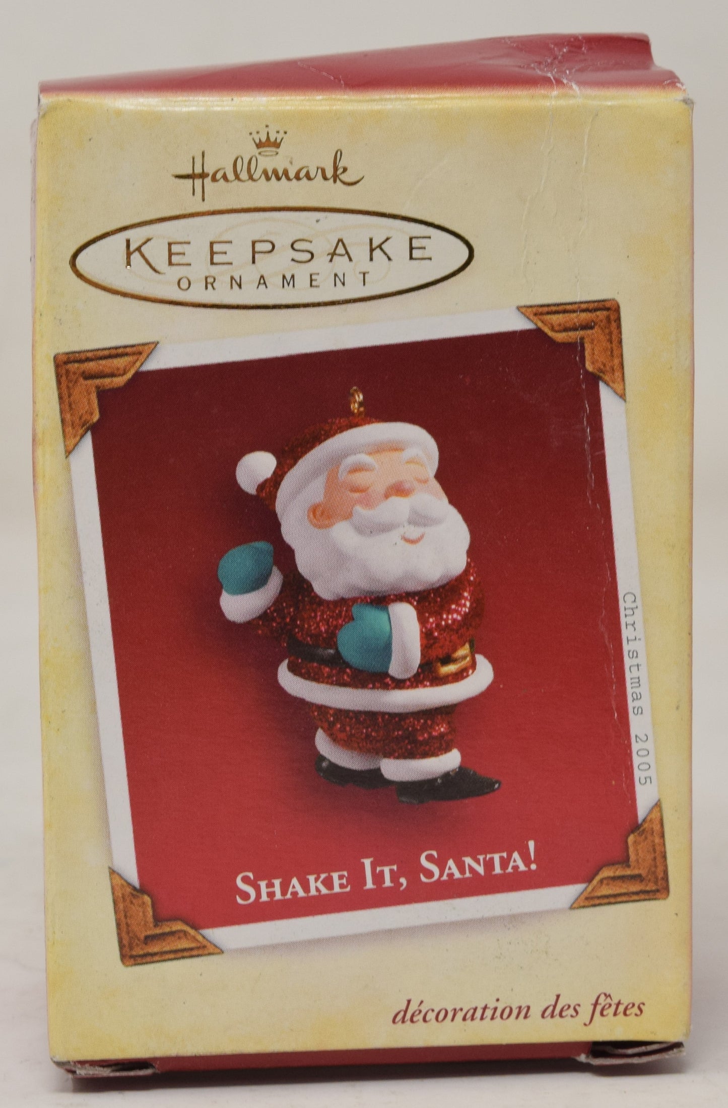 Hallmark Keepsake Ornament Shake It Santa Claus Christmas Tree 2005 NIB