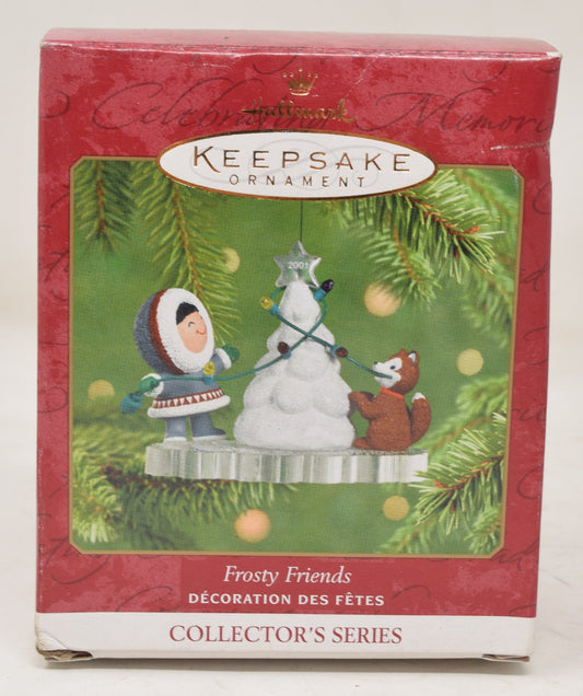 Hallmark Keepsake Ornament Frosty Friends Eskimo Dog Christmas Tree 2001 NIB