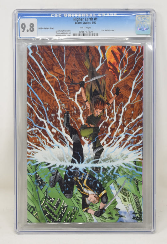 Higher Earth 1 Boom 2012 CGC 9.8 Michael Golden Virgin Variant