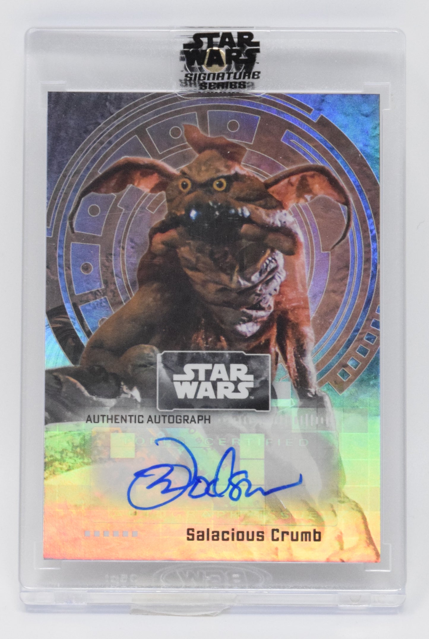 Star Wars Mark Dodson Salacious Crumb Autograph Topps Chrome 2022 A-MD