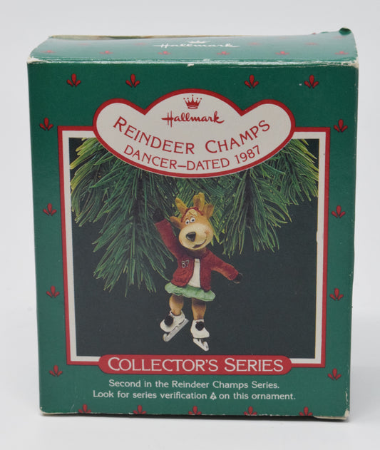 Hallmark Keepsake Reindeer Champs Dancer Christmas Ornament 1987 NIB