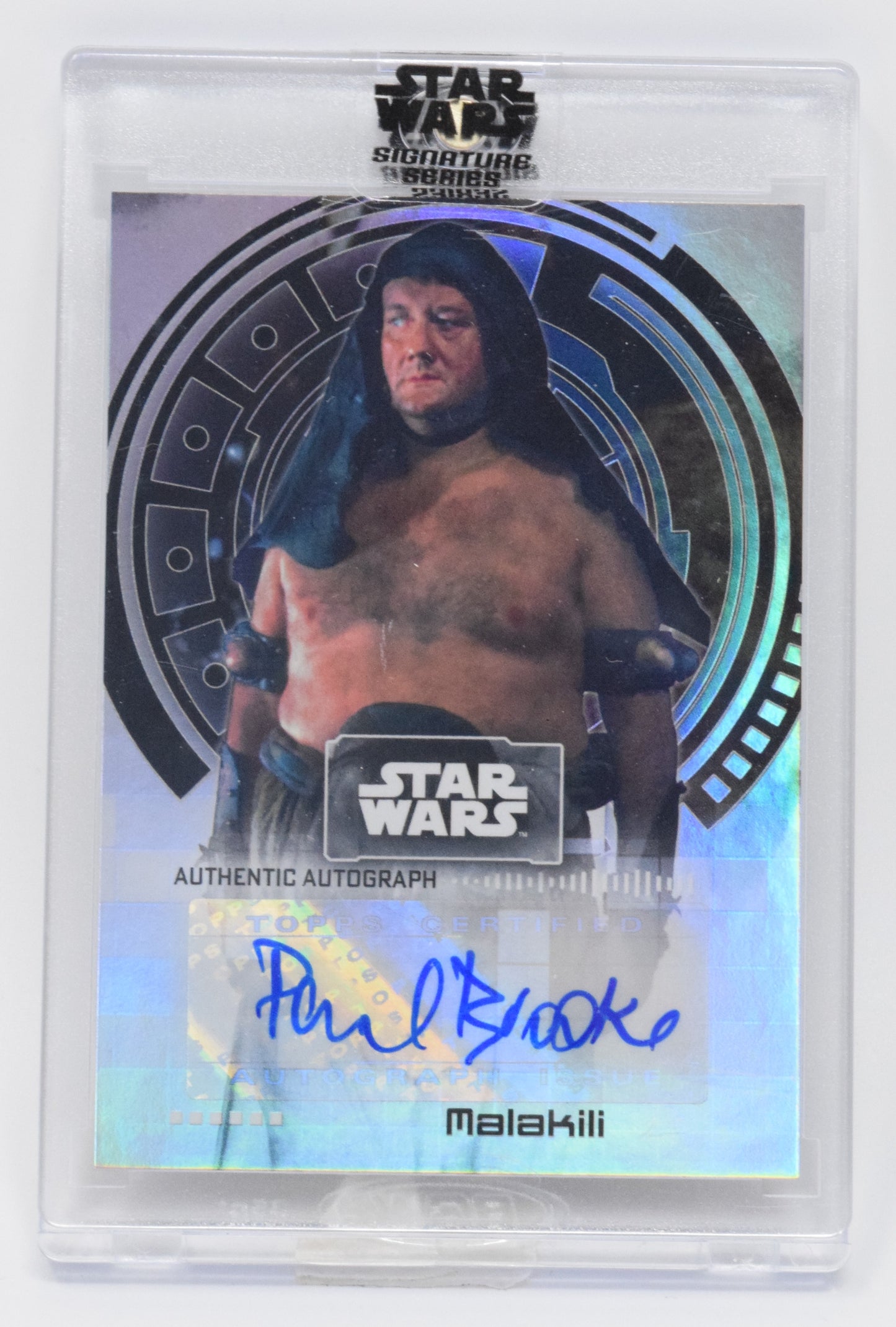 Star Wars Paul Brooke Malakili Autograph Topps Chrome 2022 A-PB1