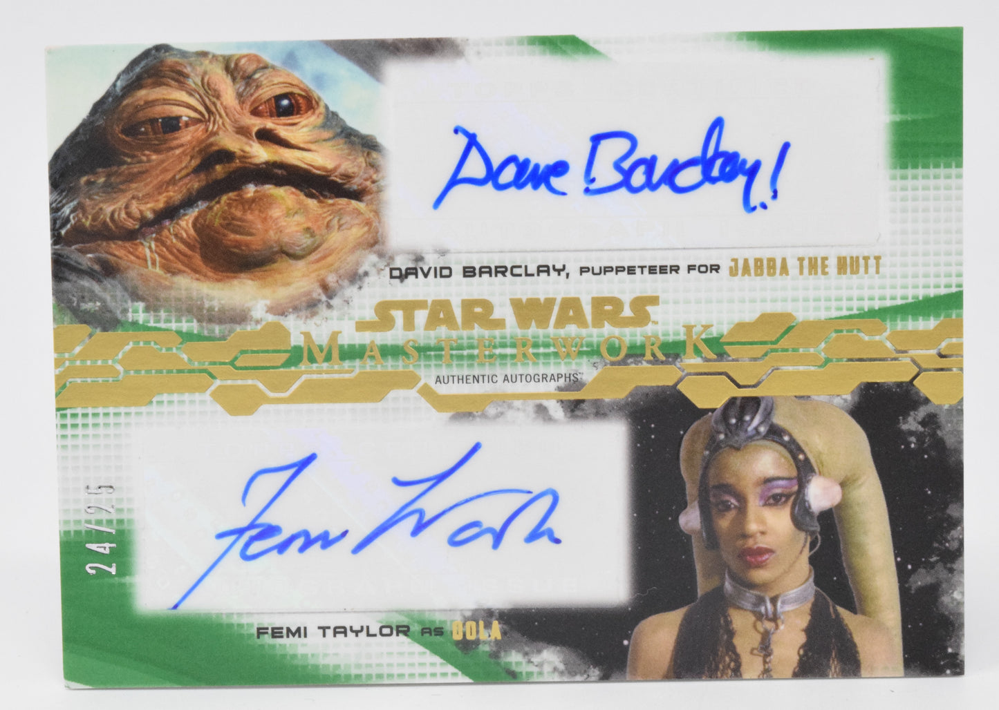 Star Wars Masterwork David Barclay Femi Taylor Autograph Topps 2017 24/25