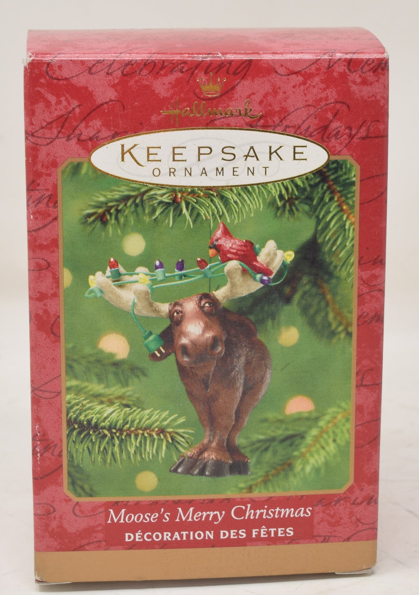 Hallmark Keepsake Ornament Moose Merry Christmas Tree 2001 NIB