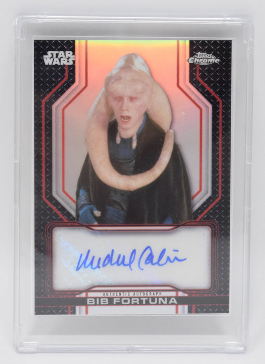 Star Wars Michael Carter Bib Fortuna Autograph Topps Chrome 2021 ARB-MC