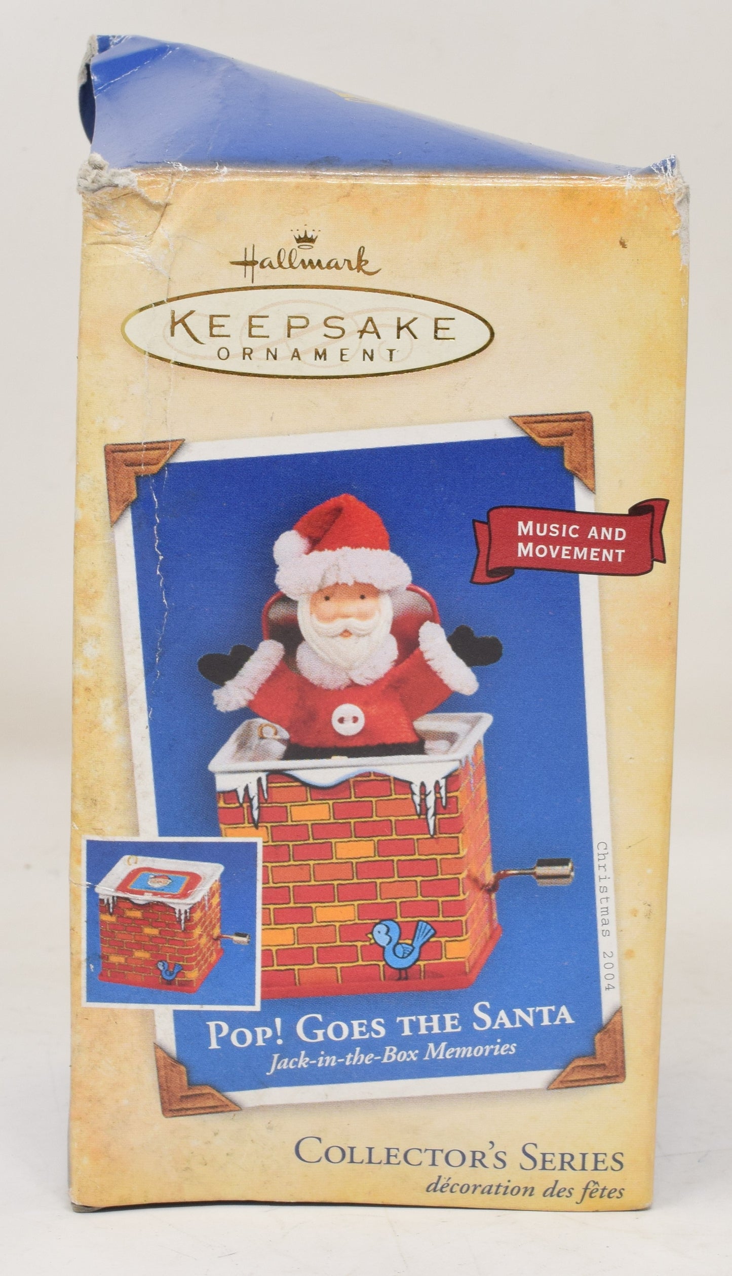 Hallmark Keepsake Ornament Pop Goes The Santa Jack In The Box Christmas Tree 2004 NIB