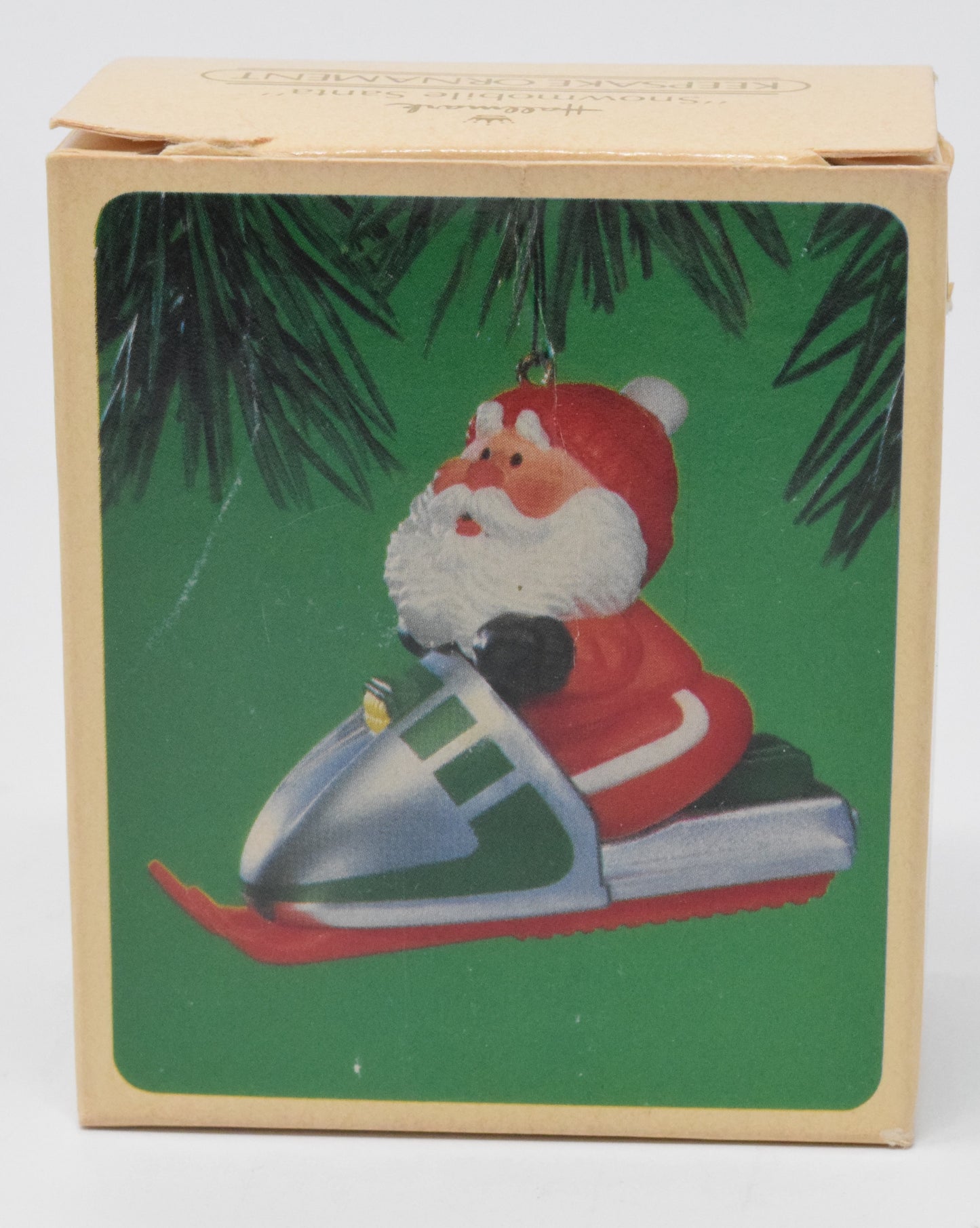 Hallmark Keepsake Snowmobile Santa Christmas Ornament 1984