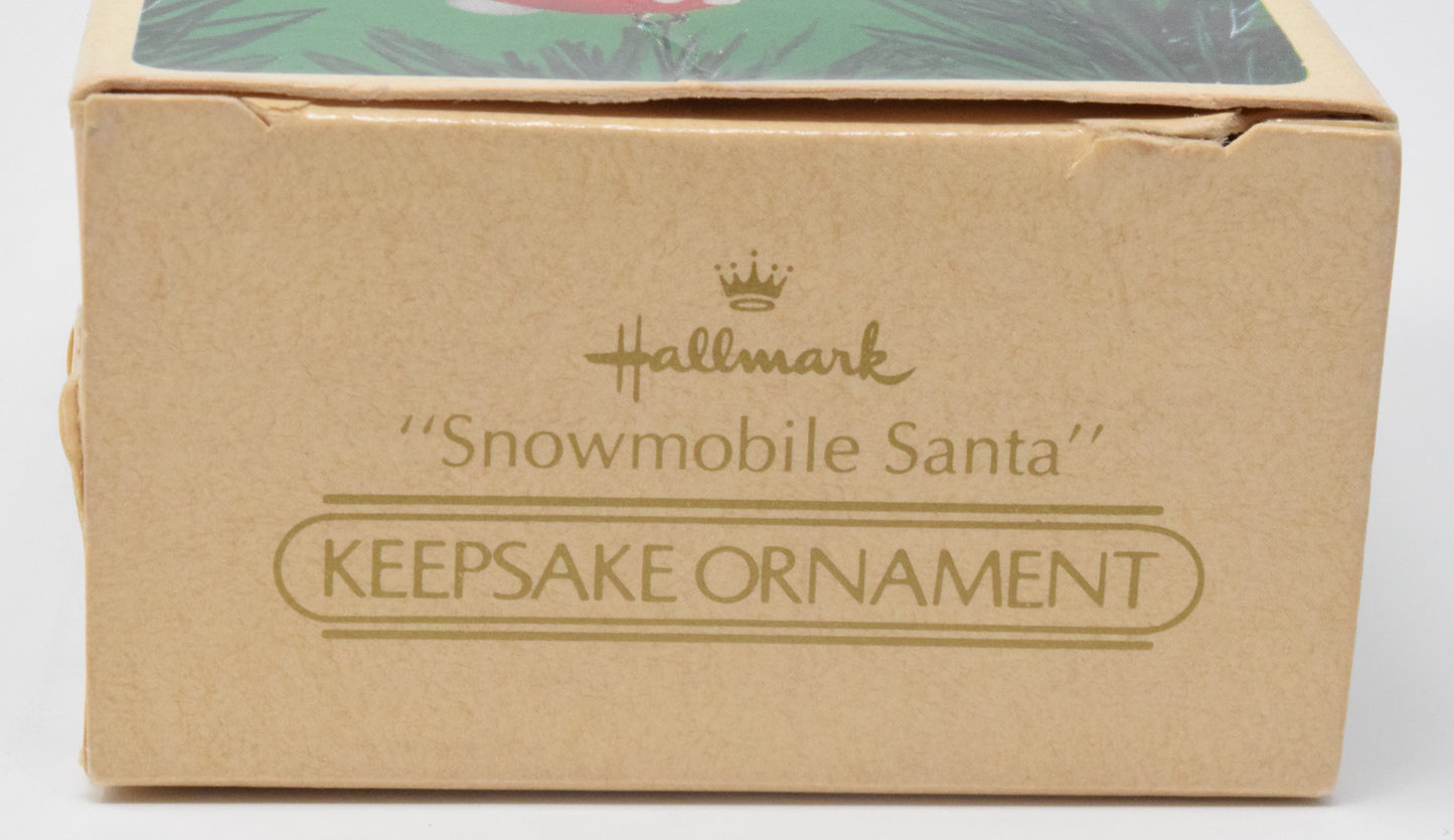 Hallmark Keepsake Snowmobile Santa Christmas Ornament 1984