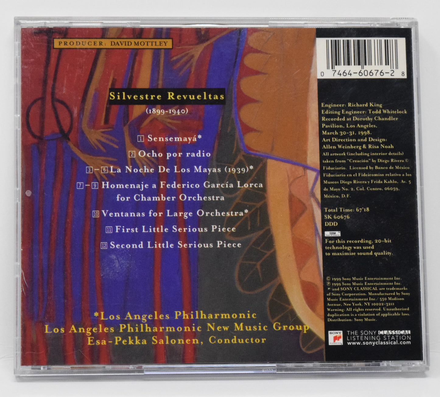 Sensemaya Music Of Silvestre Revueltas Esa-Pekka Salonen LA Phil CD